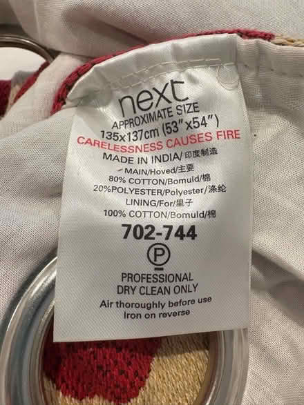 Photo of free Pair of Next Curtains (Checkendon RG8) #2