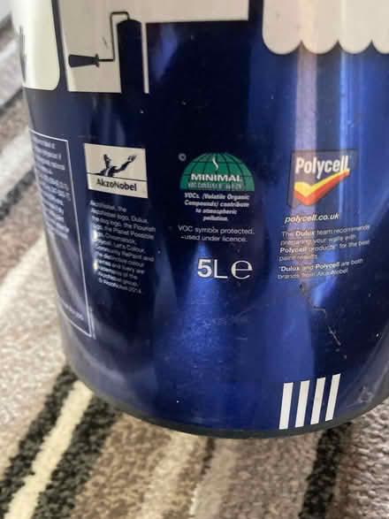 Photo of free dulux ‘goose down’ paint 5 litre (Kirkley NR33) #3