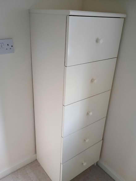 Photo of free IKEA white chest of drawers single width (Maidstone ME14) #2