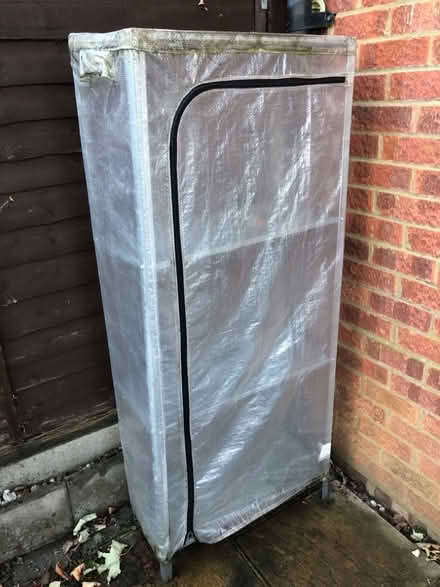 Photo of free Metal shelving with cover (Whitehill SG4) #2