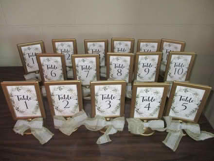 Photo of free Table Number Stands (Schaumburg) #1