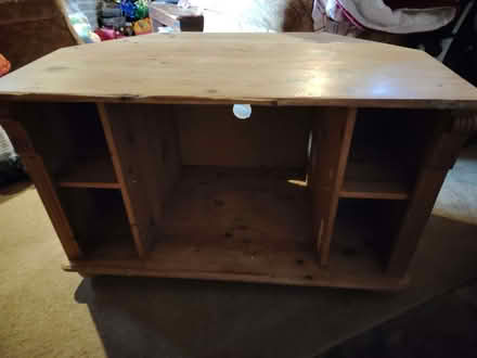 Photo of free Old pine TV corner unit (Leinthall Starkes HR6) #1