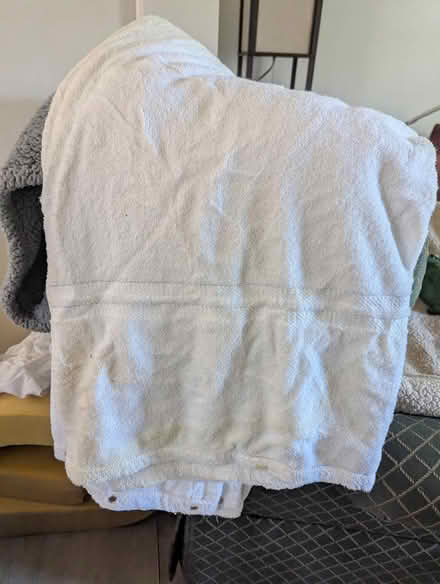 Photo of free Heavy white shower curtain (E. Michigan & Harris area) #1