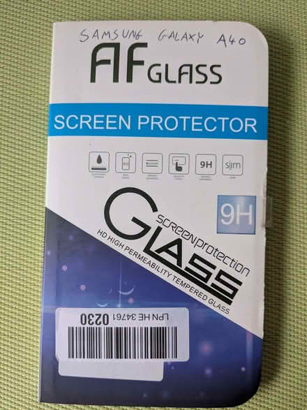 Photo of free Samsung Galaxy A40 Tempered Glass Screen Protector (Beulah Hill SE19) #1