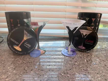 Photo of free Two decorative martini glasses (Del Ray near GW Middle School) #1