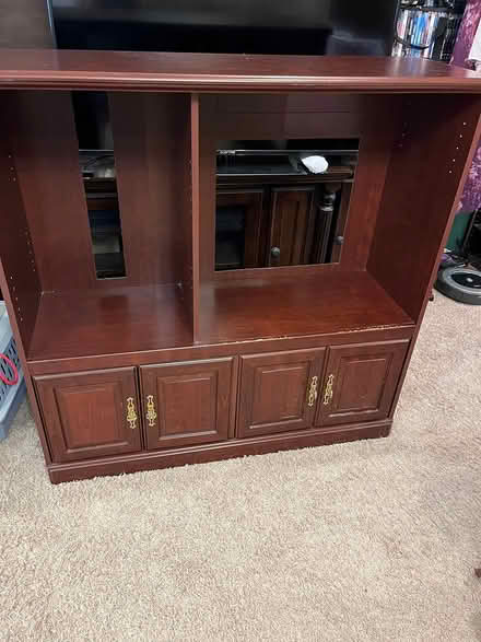 Photo of free Wood Entertainment Center (NW Edmond, Deer Creek HS area) #1