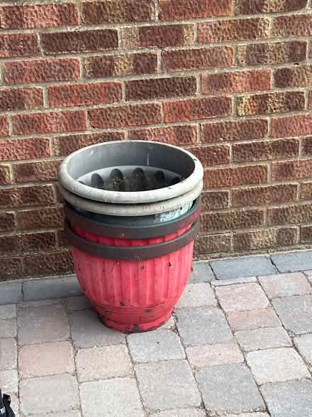 Photo of free 4 x large garden pots (Stanway, CO3) #1