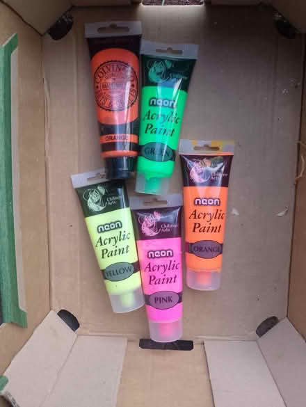 Photo of free Neon acrylic paints (Barry) #1