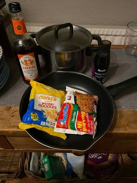 Photo of free Saucepan, Frying Pan And Food (CT11) #1