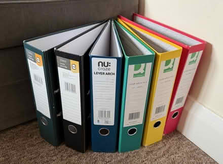 Photo of free 6x Lever Arch Files (Marston OX3) #1