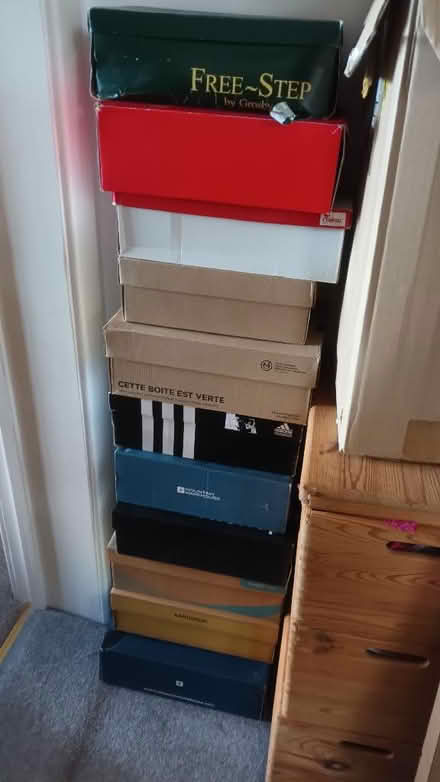 Photo of free 11 shoe boxes (Simmondley SK13) #1