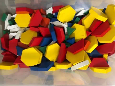 Photo of free Box of kids flat blocks (West San Jose by Lynbrook High) #1