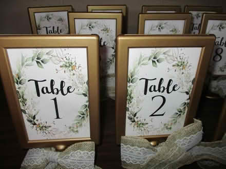 Photo of free Table Number Stands (Schaumburg) #2