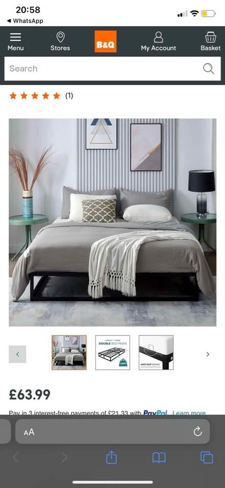 Photo of free Black metal bed frame disassembled (Woodside Park N12) #2