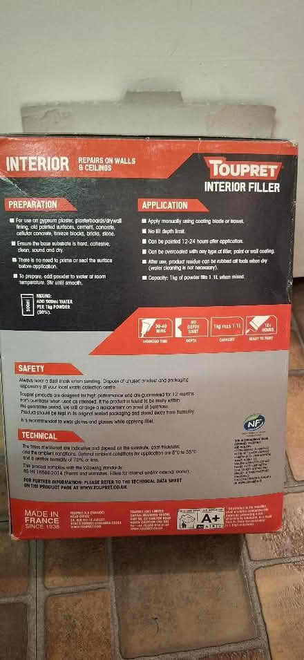 Photo of free Interior filler (Chelmsford CM1) #2