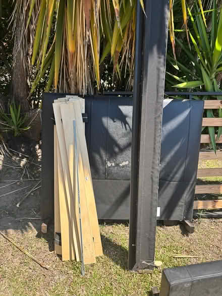 Photo of free King single slat bed and mattress (Mansfield) #3