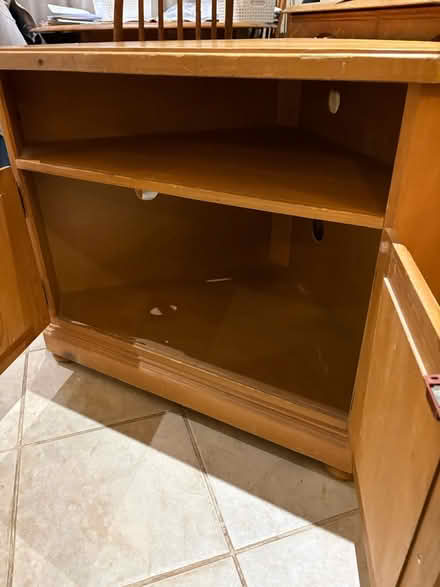 Photo of free Wooden corner TV cabinet (Cv11 6NA) #2