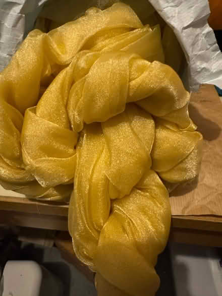 Photo of free Metres of gold organza (Leyland PR25) #1