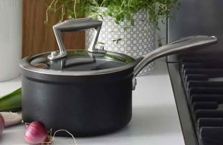 Photo of free 14cm forged Aluminium pan with lid (Laindon SS15) #1