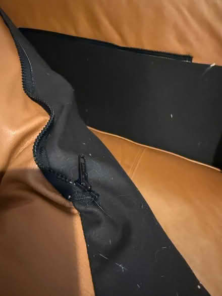 Photo of free Leather couch good condition (North Framingham) #3