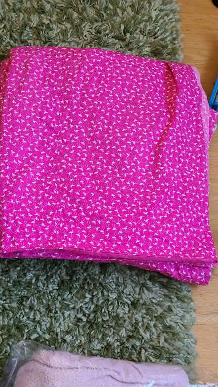 Photo of free Pink flamingo curtains (Curbridge OX29) #1