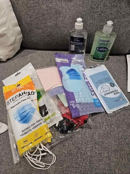 Photo of free Unused face masks and hand gel (Camden) #1
