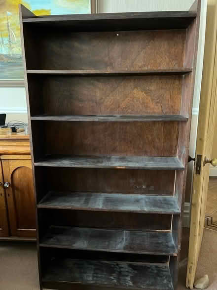 Photo of free Bookcase in dark wood (Tolworth KT6) #1