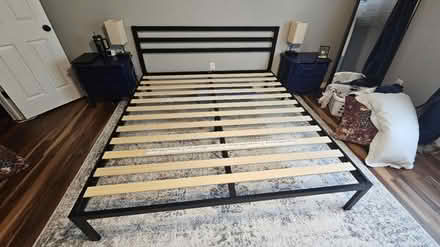 Photo of free King size bed frame (West Warwick, RI) #1