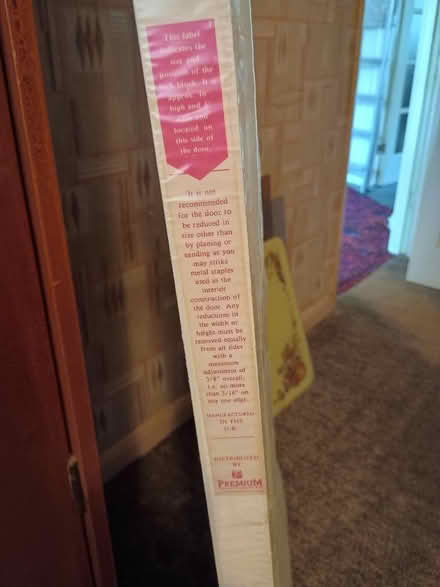 Photo of free 2 white internal wooden doors (Woodley RG5) #4