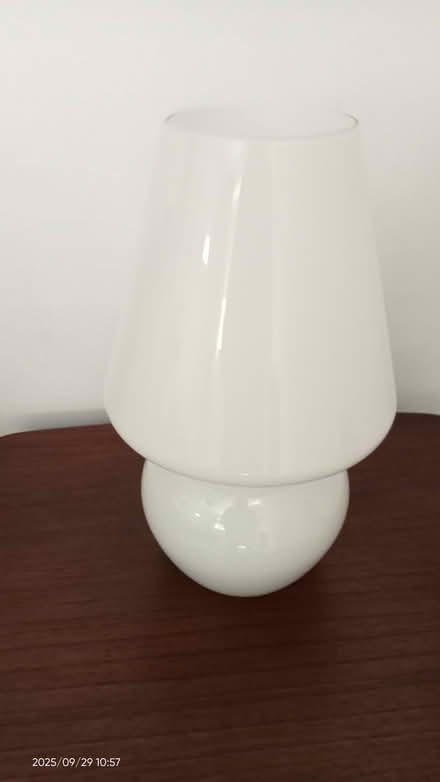 Photo of free White Glass Mushroom Lamp (Farnley LS12) #1