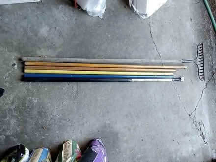 Photo of free floor squeegee, dip stick, poles (Hawthorne Hills in NE Seattle) #3