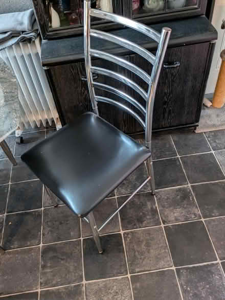 Photo of free Glass/silver chrome table + 4 chairs (Portsmouth PO2) #3