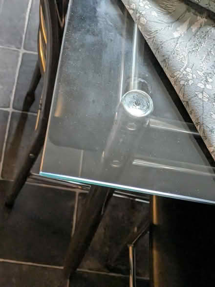 Photo of free Glass/silver chrome table + 4 chairs (Portsmouth PO2) #1