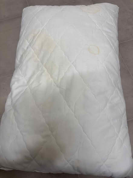 Photo of free Slightly stained slightly lumpy pillow (Peachcroft OX14) #1