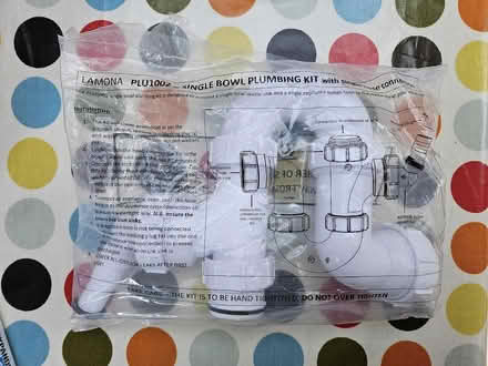 Photo of free Howdens 'Lamona' single bowl plumbing kit (Camden) #1