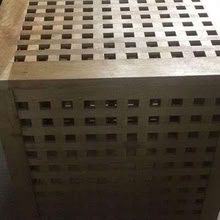 Photo of Ikea wooden laundry basket with lid (Newent GL18) #1