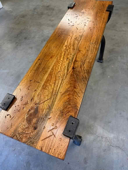 Photo of free Distressed Sofa table (Queen Anne) #1