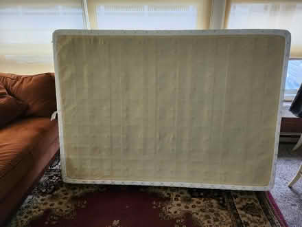 Photo of free Full size bed frame and box spring (Easton - Bartlett Ave) #3