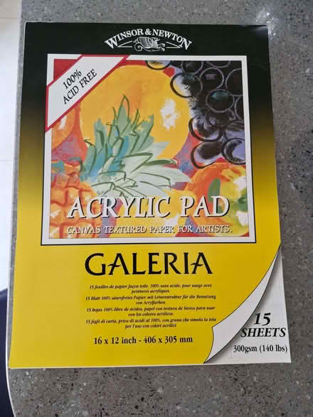 Photo of free 15 sheet Windsor & Newton acrylic pad (Skipton BD23) #1