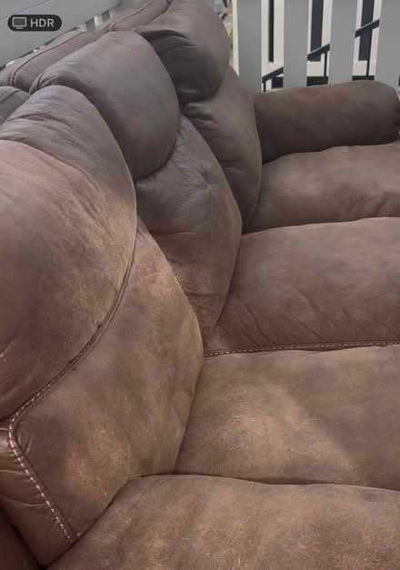 Photo of free Sofa with end Recliners (Westminster) #1