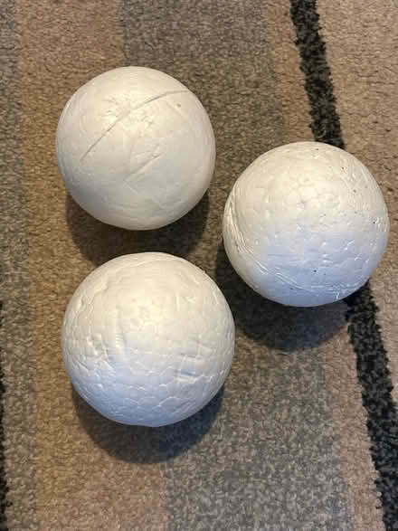 Photo of free 3 styrofoam balls (Jennetts park RG12) #1
