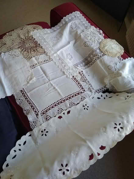 Photo of free Mixed size lace/clothes/doily (Millhouses S7) #1