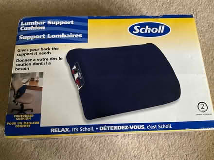 Photo of free Scholl Heat & Massage Lumbar Support never used (Hertford SG14) #1