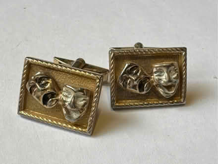 Photo of free Pair of Tragedy & Comedy Cuff Links (Chaddesden DE21) #1