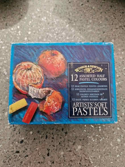 Photo of free Box of artist's soft pastels (Skipton BD23) #1