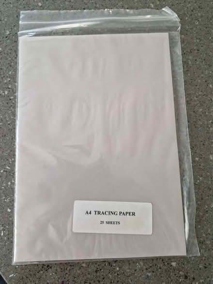 Photo of free A4 tracing paper, 25 sheets (Skipton BD23) #1