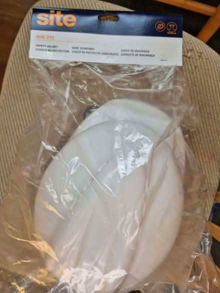 Photo of free White safety helmet, new (Datchworth SG3) #1