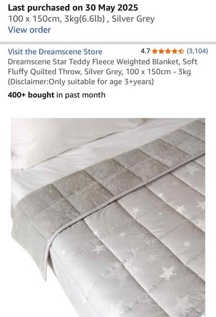 Photo of free Grey weighted blanket (Islington N1) #1