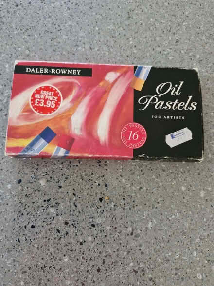 Photo of free Almost complete set of 16 Daler-Rowney oil pastels (Skipton BD23) #1