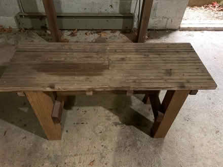 Photo of free small potting table (Milwaukie on Aldercrest Rd) #1